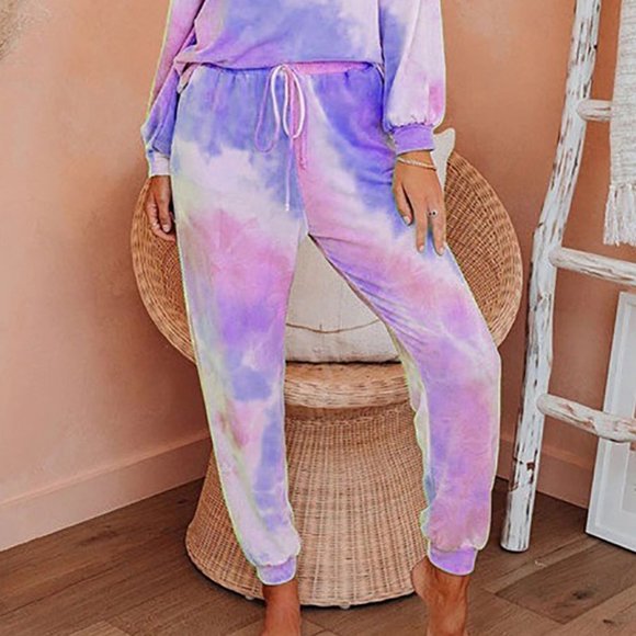 Tie Dye Loungewear Matching Set - Picture 3 of 4